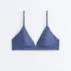 Gingham Üçgen Bikiniler