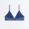 Gingham Üçgen Bikiniler