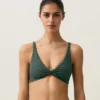 Gingham Halter Yaka Bikiniler Gingham Halter Yaka Bikiniler