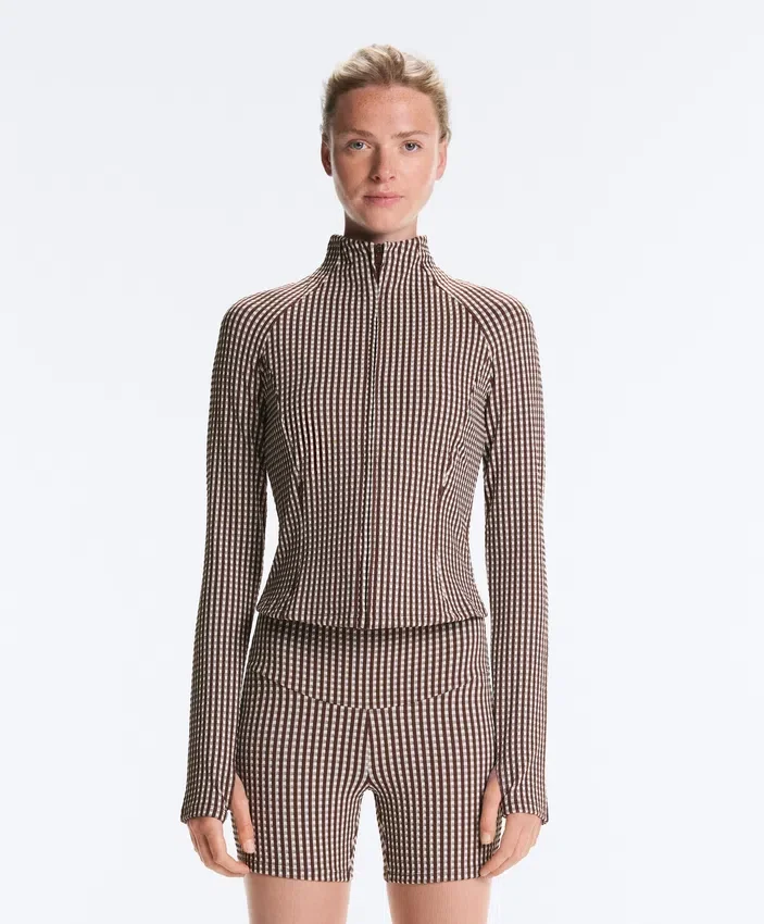 Gingham Teknik Ceket Gingham Teknik Ceket