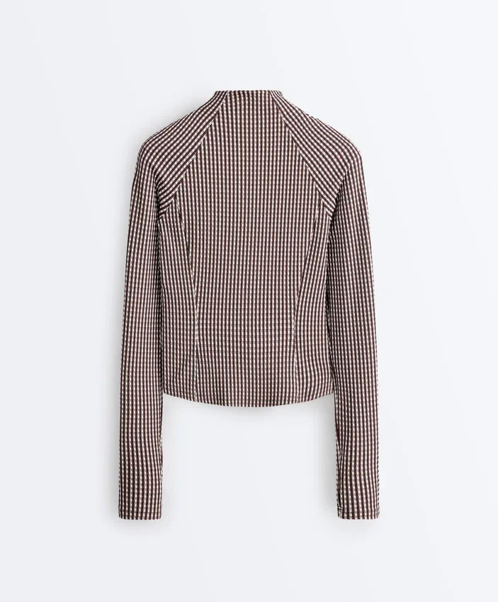 Gingham Teknik Ceket Gingham Teknik Ceket