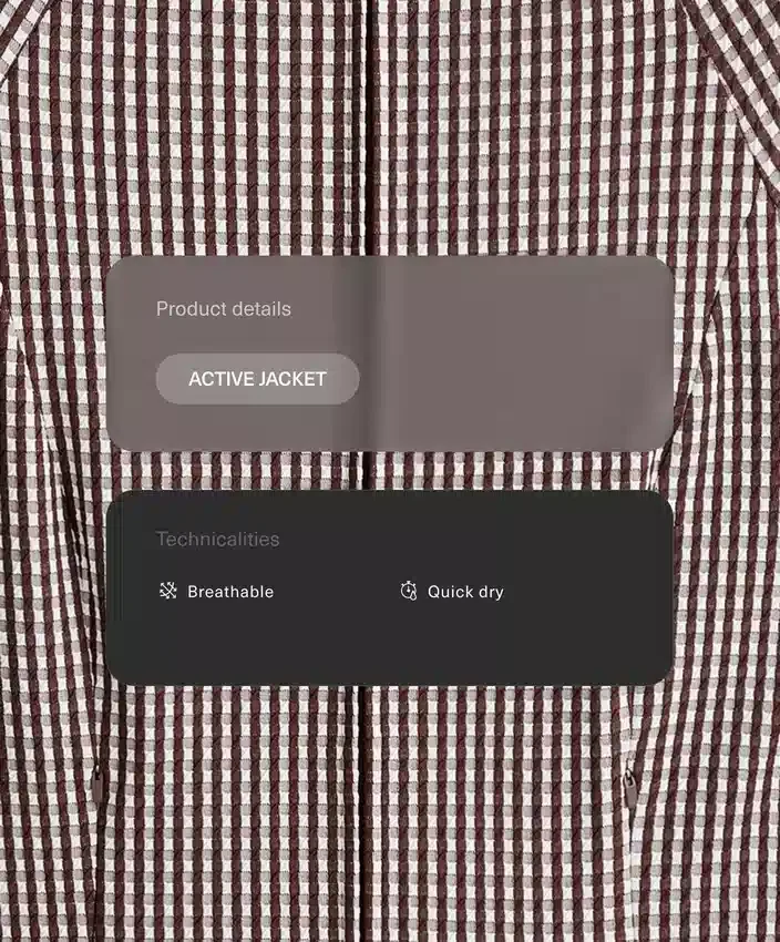 Gingham Teknik Ceket Gingham Teknik Ceket