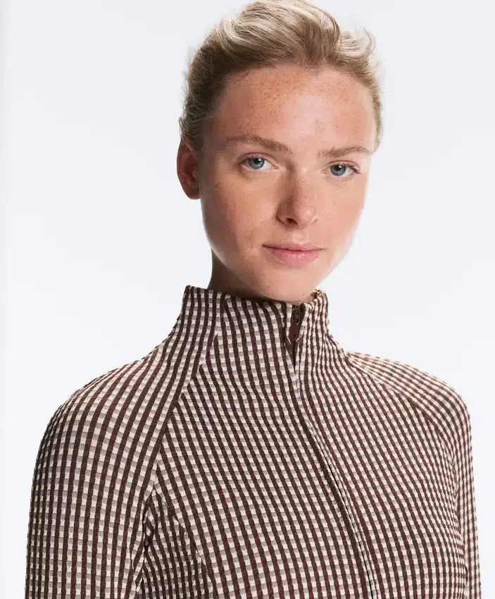 Gingham Teknik Ceket Gingham Teknik Ceket