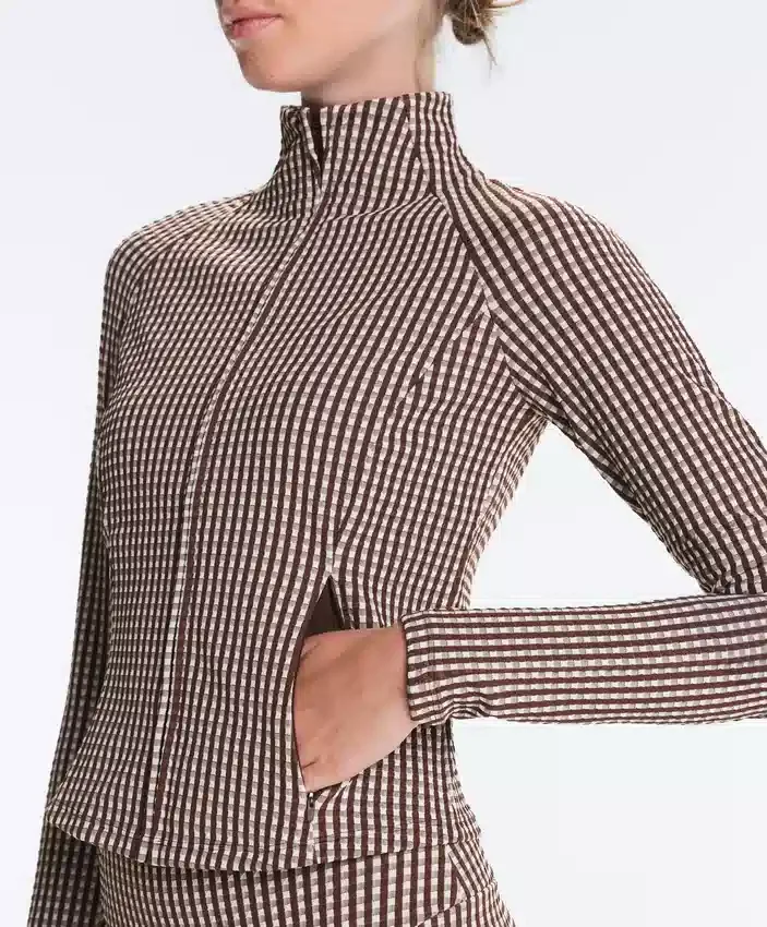 Gingham Teknik Ceket Gingham Teknik Ceket
