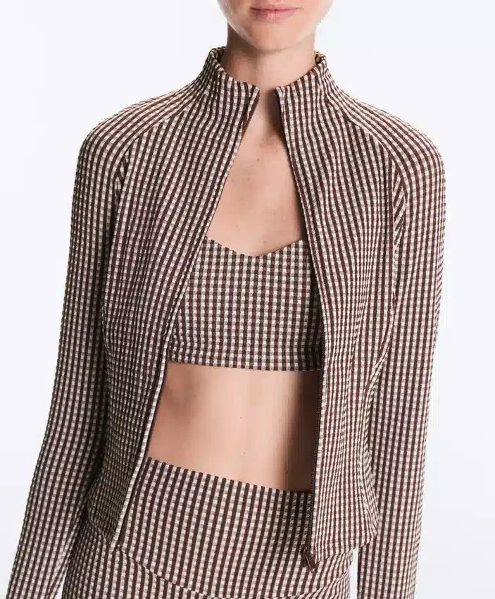 Gingham Teknik Ceket Gingham Teknik Ceket