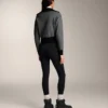 Houndstooth Desenli Örgü Ceket