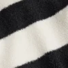 Çizgili Suni Kürklü Ceket Çizgili Suni Kürklü Ceket