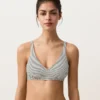 Jakarlı Polka Dot Halter Bikiniler Jakarlı Polka Dot Halter Bikiniler