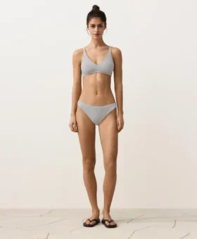 Jakarlı Polka Dot Halter Bikiniler Jakarlı Polka Dot Halter Bikiniler