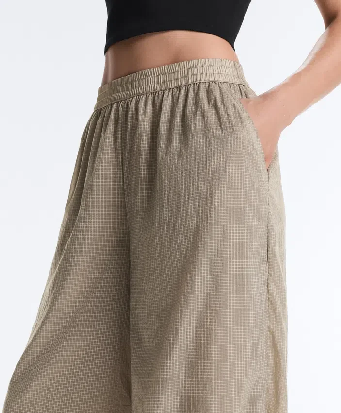 Kareli Teknik Bloomer Pantolonlar Kareli Teknik Bloomer Pantolonlar