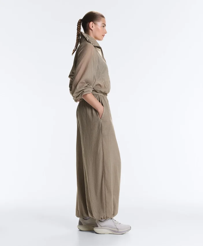 Kareli Teknik Bloomer Pantolonlar Kareli Teknik Bloomer Pantolonlar