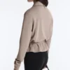 Kemerli ve Soft Touch Modal Düz Ceket Kemerli ve Soft Touch Modal Düz Ceket