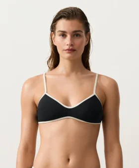 Kontrast Süslemeli Bikini Üst Giyim Kontrast Süslemeli Bikini Üst Giyim