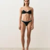 Kontrast Süslemeli Bikini Üst Giyim