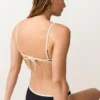 Kontrast Süslemeli Bikini Üst Giyim
