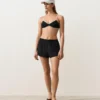 Kontrast Süslemeli Bikini Üst Giyim
