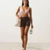 Kontrast Süslemeli Üçgen Bikini Üst Giyim Kontrast Süslemeli Üçgen Bikini Üst Giyim