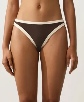 Kontrast Süslemeli Klasik Bikini Külotlar