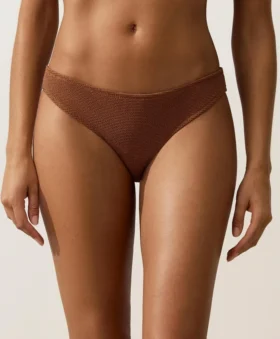 Kırışık Klasik Bikiniler Külotu