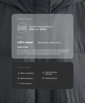 Kısa %100 Kuş Tüyü Şişme Ceket