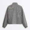 Lyocell Karışımlı Gingham Bomber Ceket Lyocell Karışımlı Gingham Bomber Ceket