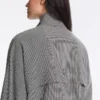Lyocell Karışımlı Gingham Bomber Ceket Lyocell Karışımlı Gingham Bomber Ceket