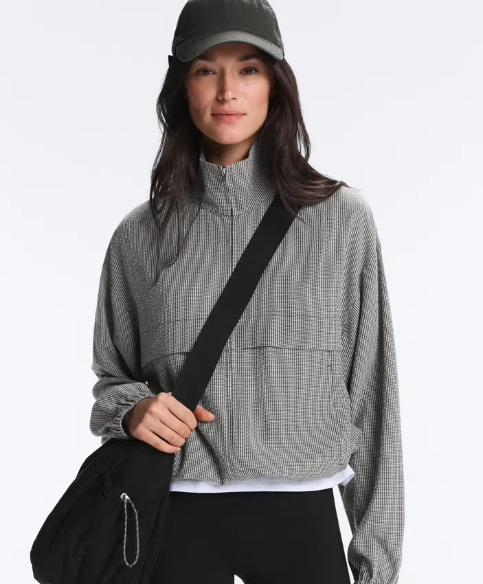 Lyocell Karışımlı Gingham Bomber Ceket Lyocell Karışımlı Gingham Bomber Ceket