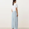 Modal Karışımlı Çizgili Bloomer Pantolonlar