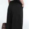 Modal ve Pileli, Soft Touch Geniş Paça Kısa Pantolonlar