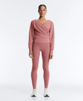 Önlük Kesimli Ribana Fırçalanmış Modal Sweatshirt