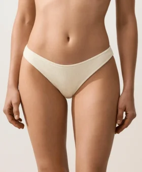 Orta Kapalı U Kesim Kırışık Bikini Külotu