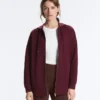 Oversize Pamuk Piqué Kapüşonlu Ceket Oversize Pamuk Piqué Kapüşonlu Ceket