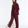 Oversize Pamuk Piqué Kapüşonlu Ceket Oversize Pamuk Piqué Kapüşonlu Ceket