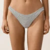Polka Dot Jakarlı U-Cut Orta Örtücülükte Bikiniler Külotu Polka Dot Jakarlı U-Cut Orta Örtücülükte Bikiniler Külotu
