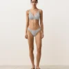 Polka Dot Jakarlı U-Cut Orta Örtücülükte Bikiniler Külotu Polka Dot Jakarlı U-Cut Orta Örtücülükte Bikiniler Külotu