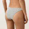 Polka Dot Jakarlı U-Cut Orta Örtücülükte Bikiniler Külotu Polka Dot Jakarlı U-Cut Orta Örtücülükte Bikiniler Külotu
