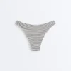 Polka Dot Jakarlı U-Cut Orta Örtücülükte Bikiniler Külotu Polka Dot Jakarlı U-Cut Orta Örtücülükte Bikiniler Külotu