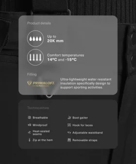 Primaloft® Feel the Performance Tm Kayak Su Geçirmez Bol Düz Paça Pantolonlar