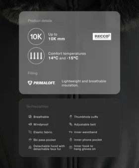 Primaloft® Kayak Suya Dayanıklı Süper Dar Kesim Ceket Primaloft® Kayak Suya Dayanıklı Süper Dar Kesim Ceket