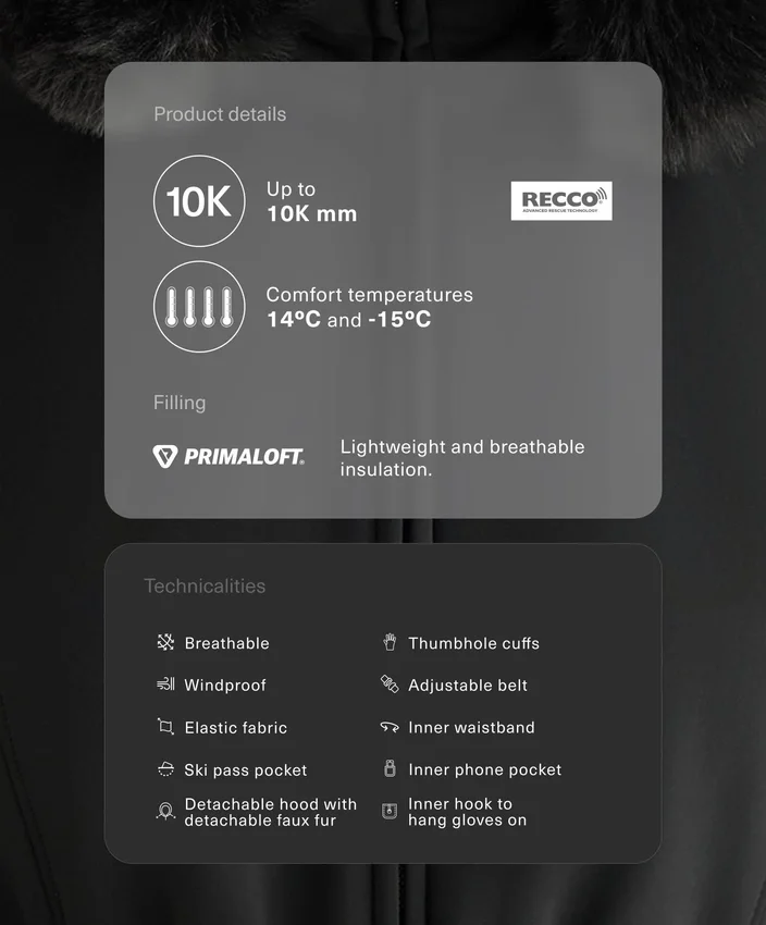 Primaloft® Kayak Suya Dayanıklı Süper Dar Kesim Ceket Primaloft® Kayak Suya Dayanıklı Süper Dar Kesim Ceket