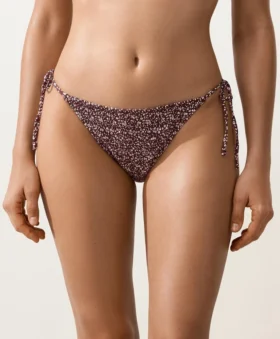 Smock Bağcıklı Orta Kapalı Bikini Külotu