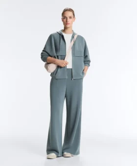 Soft Touch Modal Fermuarlı Ribana Sweatshirt Soft Touch Modal Fermuarlı Ribana Sweatshirt