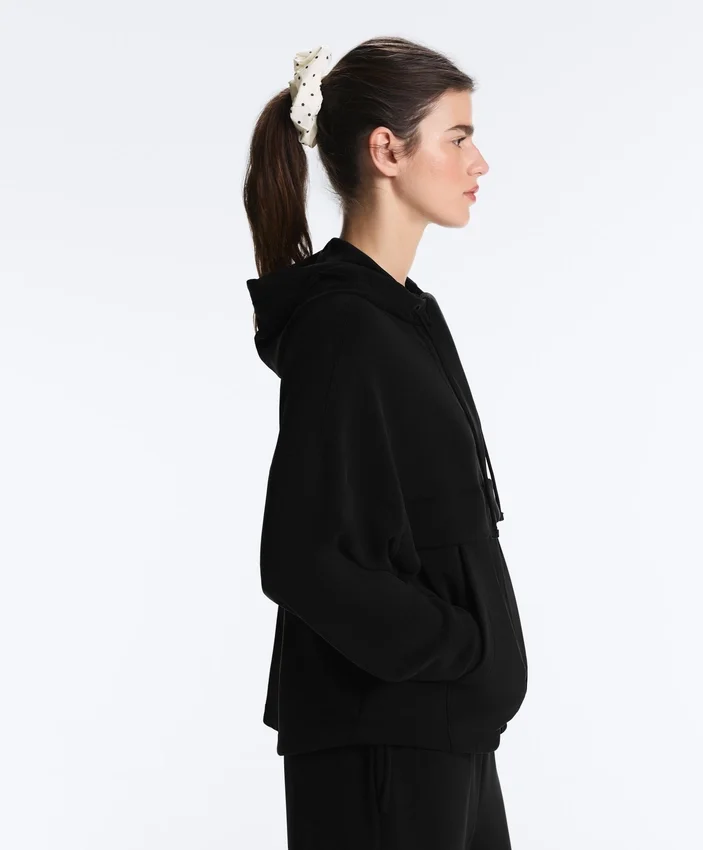 Soft Touch Modal Fermuarlı Sweatshirt Soft Touch Modal Fermuarlı Sweatshirt
