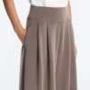 Soft Touch modal geniş paça pantolon, korsaj detayıyla Soft Touch modal geniş paça pantolon, korsaj detayıyla