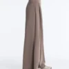 Soft Touch modal geniş paça pantolon, korsaj detayıyla Soft Touch modal geniş paça pantolon, korsaj detayıyla