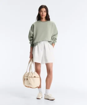 Soft Touch Modal ile Yuvarlak Yaka Sweatshirt