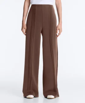 Soft Touch modal ve biye detaylı düz paça pantolon Soft Touch modal ve biye detaylı düz paça pantolon