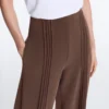 Soft Touch modal ve biye detaylı düz paça pantolon Soft Touch modal ve biye detaylı düz paça pantolon