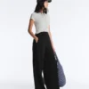 Soft Touch Modal ve Hemstitch Detaylı Geniş Paça Pantolonlar Soft Touch Modal ve Hemstitch Detaylı Geniş Paça Pantolonlar