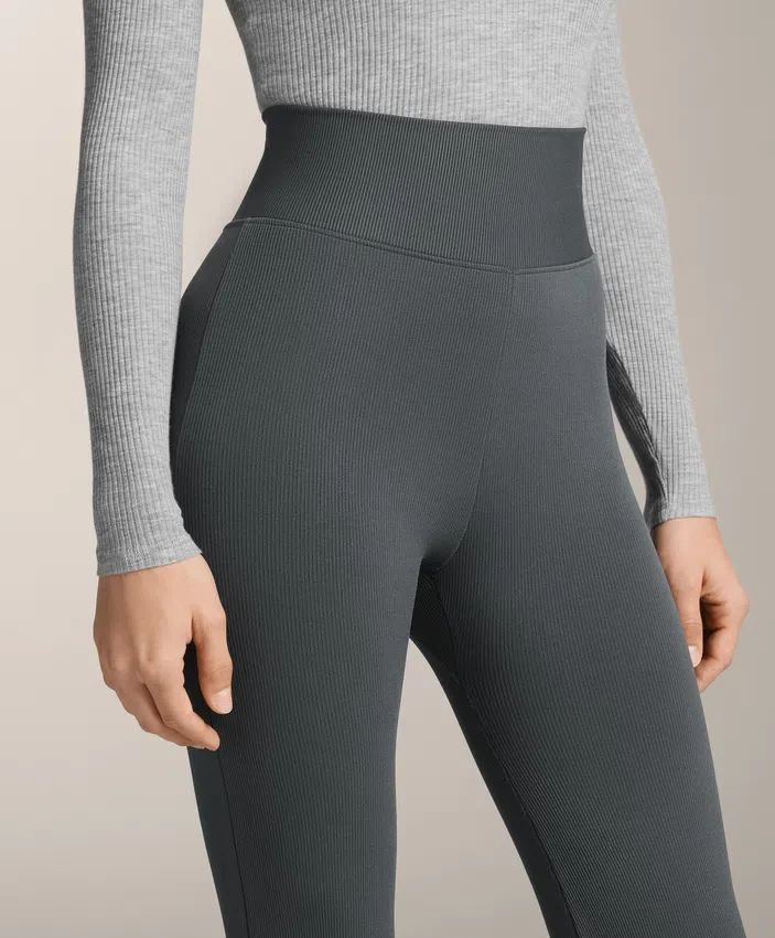 Süper Yüksek Bel Dikişsiz Ekstra Sıcak Ribana Geniş Paça Pantolonlar Süper Yüksek Bel Dikişsiz Ekstra Sıcak Ribana Geniş Paça Pantolonlar